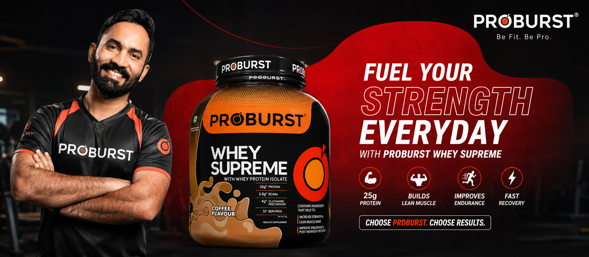 Best Coffee Flavour Whey Protein in Bangalore – Why Proburst Whey Supreme Wins