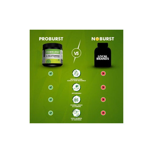 PROBURST L-glutamine amino acid powder