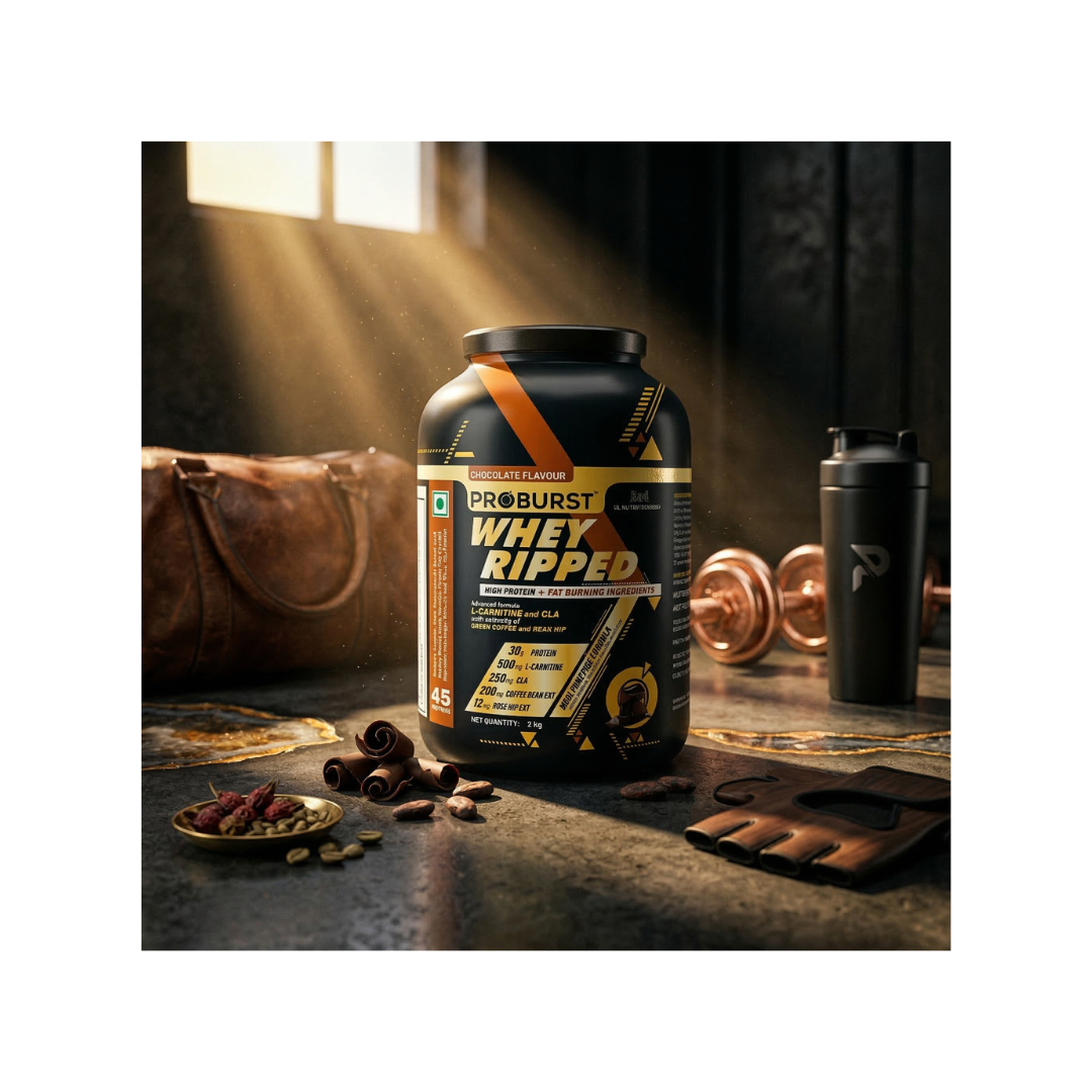 PROBURST Whey Ripped Fat Loss Protein Powder + Free Multivitamin Capsule