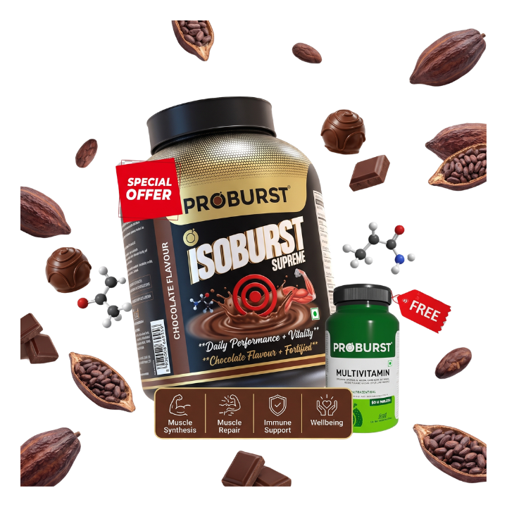 PROBURST ISOBURST Supreme Protein Powder + Free Multivitamin Capsule