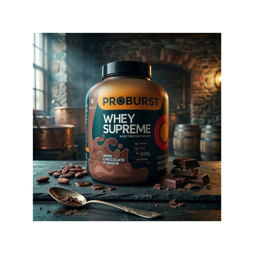 Whey Supreme Irish Chocolate Protein Powder +Free Multivitamin Capsule