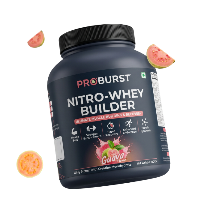 PROBURST NITRO Builder Whey Rich Milk Chocolate 2KG + Gym Vest free