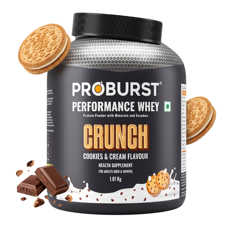 Proburst Performance Whey CRUNCH Protein Cookies & Cream (1.81 Kg)