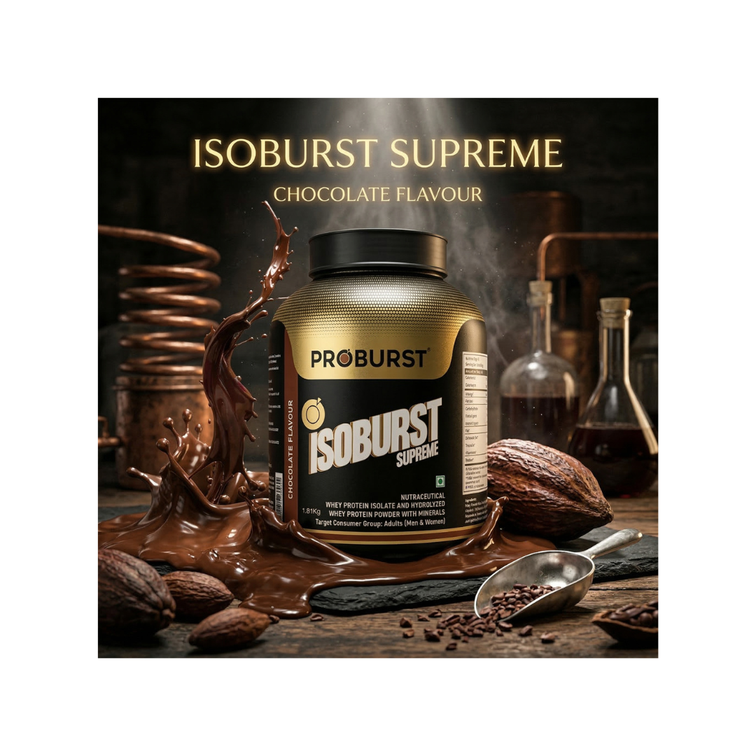 Proburst Isoburst supreme isolate protein 2KG, Chocolate Flavour + Gym Vest Free