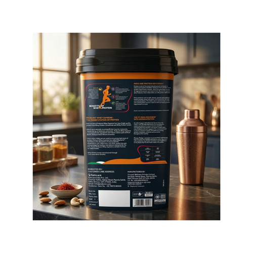 PROBURST Whey Supreme Protein Powder, Coffee Flavour, 4kg + Gym Vest Free