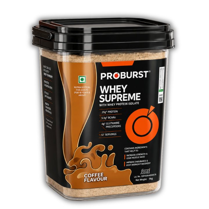 Proburst Whey Supreme Coffee - Bangalore's no.1 Rated Whey Protein