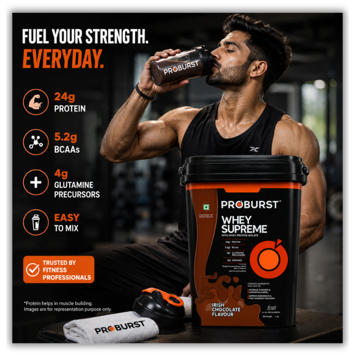 Proburst Whey Supreme Irish Chocolate - Bangalore's no.1 Rated Whey Protein