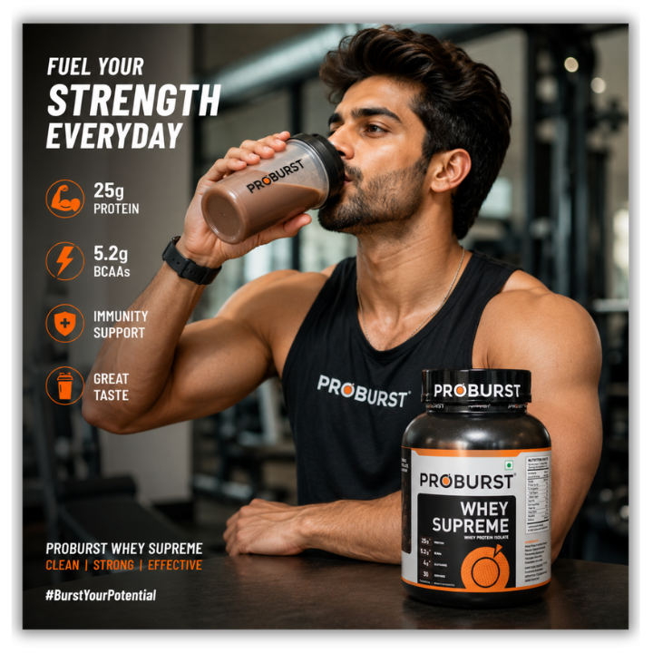 Proburst Whey Supreme Double Chocolate - Bangalore's no.1 Rated Whey Protein
